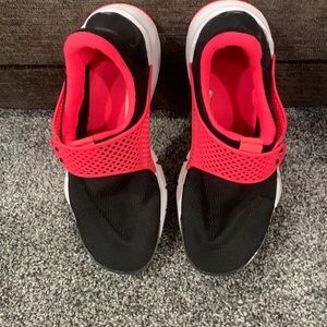 Nike Womens Sock Dart Black Pink Running Shoes Sneakers